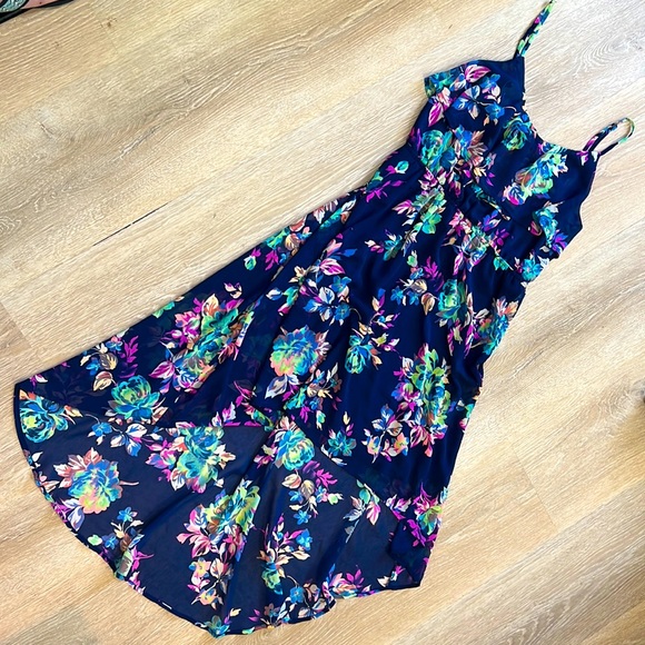 Arizona Jean Company Dresses & Skirts - Arizona Jeans | Blue Floral Print Dress